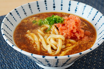 【スプーンで食べる明太子×だし醤油】あんかけ明太子うどんレシピ