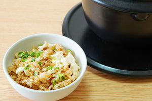 【かまどご飯釜】麻婆豆腐風炊き込みご飯レシピ