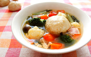 【管理栄養士監修】玄米餅で使った 《玄米餅入り野菜スープ》レシピ